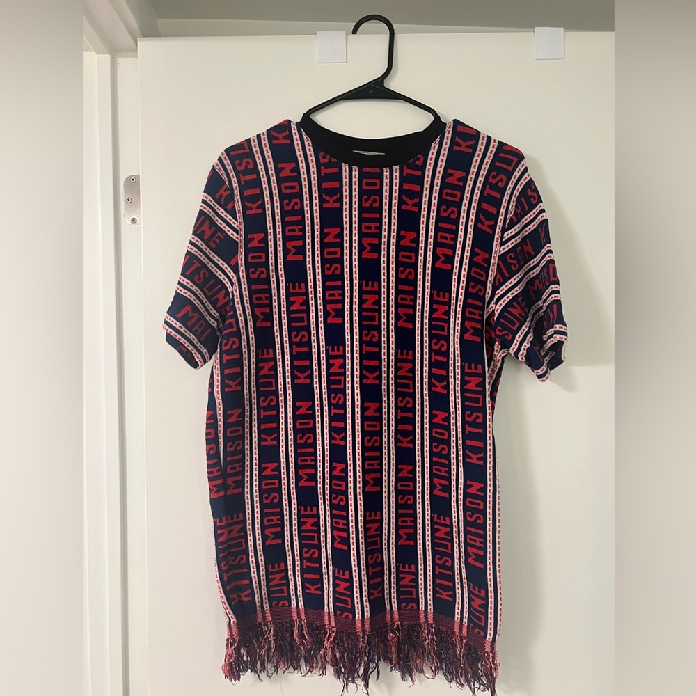 Maison kitsune knitted T-shirt